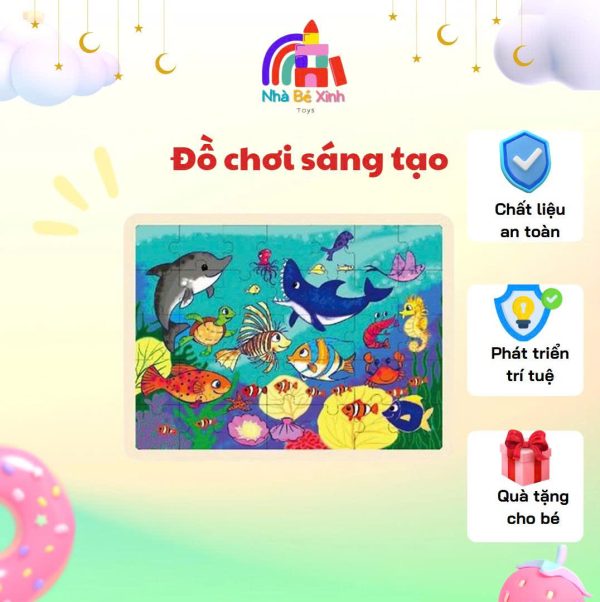 Tranh ghép gỗ 9 miếng