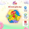 Ghép gỗ nổi hình lục giác