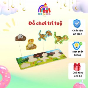 Bảng ghép vòng đời + bảng viết xóa có kèm bút viết NHÀ BÉ XINH
