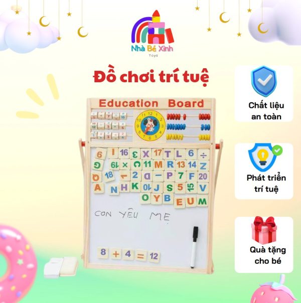 Bảng từ 2 Education Board và bộ chữ số cho bé