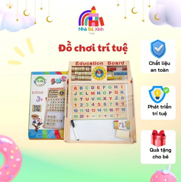 Bảng từ 2 Education Board và bộ chữ số cho bé