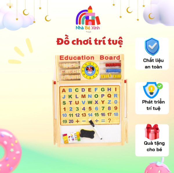 Bảng từ 2 Education Board và bộ chữ số cho bé