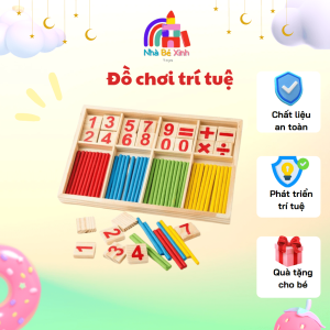 BảngToán Học Có Chữ Số, Que Tính, Bảng Số - Nhà Bé Xinh