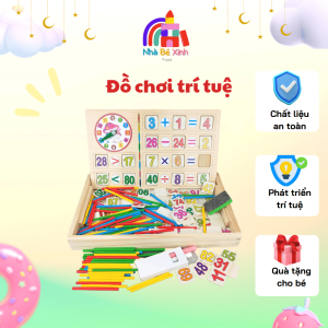 BảngToán Học Có Chữ Số, Que Tính, Bảng Số - Nhà Bé Xinh