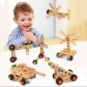 Đồ chơi gỗ lắp ghép giúp bé phát triển tư duy